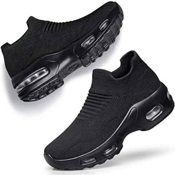 DOUSSPRT Women's Walking Shoes Slip-on Sock Sneakers - Picture 1 of 5